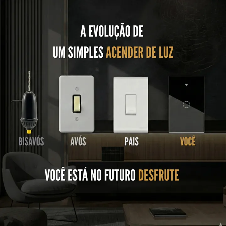 A evolução do interruptor: de bisavós até o interruptor inteligente de hoje